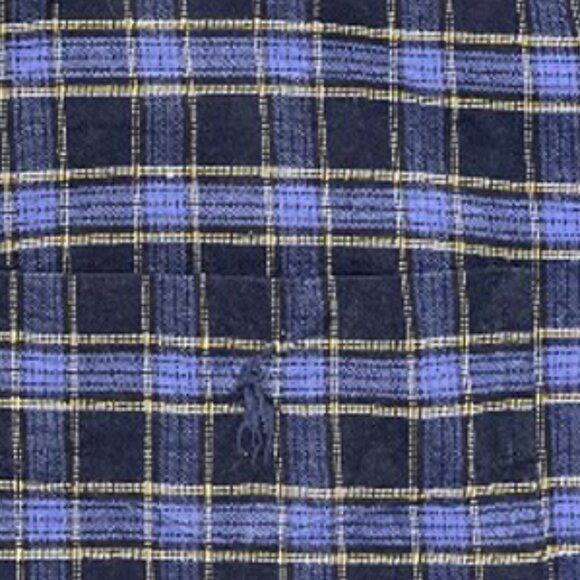 Polo Ralph Lauren Blue Plaid Big Shirt Button Down Men's 2XL XXL - Picture 4 of 7
